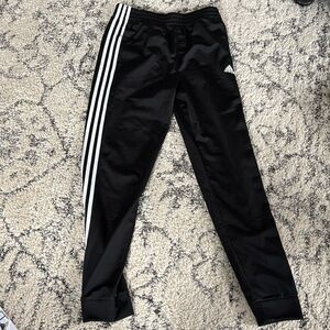 Boys’ black adidas joggers